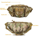 Riñonera Deportiva Impermeable Camuflaje para Actividades al Aire Libre