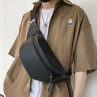Riñonera Deportiva Hombre Impermeable - Bolsa Pecho Moda Hip-Hop