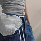 Riñonera de Cintura para Mujer - Bolso Bandolera Casual Color Blanco