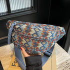 Riñonera Bohemia de Pana para Mujer - Bolso de Cintura, Bandolera y Cruzado