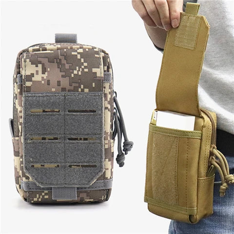 Riñonera Deportiva Hombre Poliéster Compacta con Bolsillo para Móvil