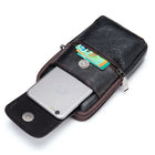 Riñonera de Cuero Vintage para Hombre - Bolso de Piel de Vestir Mini