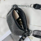 Riñonera Deportiva Mujer con Cadena Cruzada - Bolsa de Teléfono y Brillantes