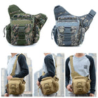 Riñonera Táctica Impermeable para Hombre - Bolso de Hombro Camuflaje para Senderismo y Viajes