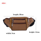 Riñonera de Cuero para Hombre - Bolso de Piel de Vestir Premium