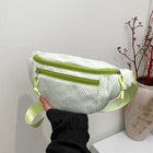 Riñonera Deportiva para Mujer - Bolsa de Cintura Nylon Ligera y Versátil, Diseño Simple para Estudiantes