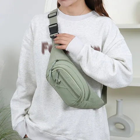 Riñonera Deportiva de Nailon - Grande, Resistente y Casual