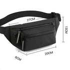 Riñonera Deportiva Impermeable Multiusos para Hombre - Bolsa de Cintura y Hombro