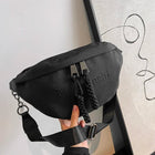 Riñonera Deportiva Mujer - Bolso Pechera de Piel Sintética, Elegante y Espaciosa
