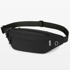 Riñonera Deportiva Impermeable con Salida para Auriculares - Bolsa Cruzada Hombre Oxford