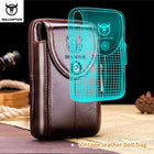 Riñonera Táctica de Cuero para Hombre - Bolsa de Cintura Militar con Sistema MOLLE