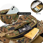 Riñonera Deportiva Camuflaje: Bolsa de Cintura Espaciosa y Multibolsillos