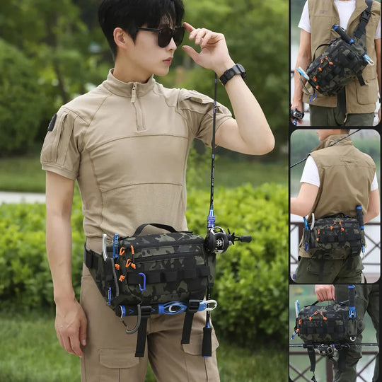 Riñonera Táctica Multifuncional para Hombre y Mujer - Mochila de Pecho y Cintura para Exterior