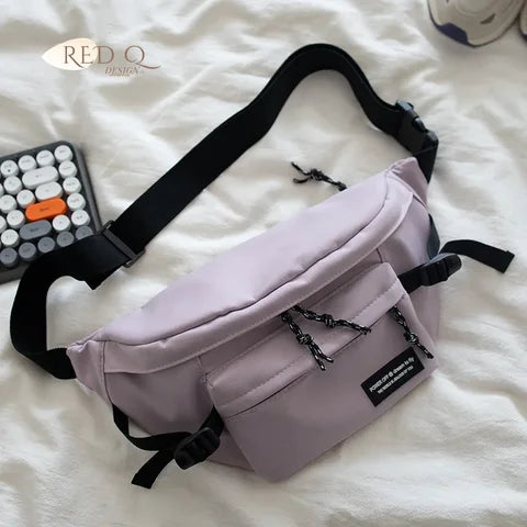 Riñonera Deportiva Multifuncional de Lona para Correr - Bolsa de Hombro Unisex