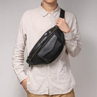 Riñonera de Cuero Vintage para Hombre - Bolso de Piel Elegante
