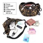 Riñonera Deportiva Vintage con Estampado de Leopardo para Mujer