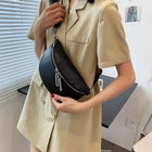 Riñonera Deportiva Elegante de Piel Sintética para Mujer - Suave y Versátil