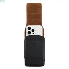 Riñonera Deportiva X7XC de Piel Sintética Resistente con Compartimentos para Tarjetas y Soporte Vertical para Teléfono