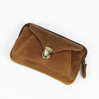 Riñonera Deportiva de Cuero Genuino Vintage - Bolsa de Cadera para Teléfono