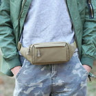Riñonera Deportiva Hombre Impermeable Táctica Oxford - Bolsa de Cintura para Teléfono