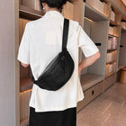 Riñonera Deportiva Mujer – Bolso de Cintura de Cuero Sintético, Diseño Simple y Elegante