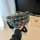 Riñonera Deportiva Mujer con Estampado de Serpiente - Bolso Cruzado para Viajes Diarios