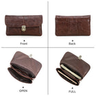 Riñonera de Cuero Genuino para Hombre - Bolsa de Cintura con Compartimento para iPhone 16 Pro Max