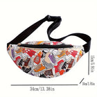 Riñonera Deportiva Unisex con Estampado de Zapatos - Bolsa de Cintura para Teléfono