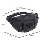 Riñonera Táctica para Hombre de Nylon Impermeable - Mochila de Cintura con Diseño Camuflaje