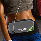 Riñonera Deportiva Negra de Nylon - Bolsa de Cintura