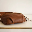 Riñonera Deportiva de Cuero - Bolso Bandolera Grande para Hombre y Mujer