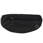 Riñonera Deportiva Hombre Negra - Bolso de Cintura 4 Bolsillos, Impermeable y Antirrobo