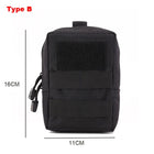 Тактическая поясная сумка CLUSGO EDC Molle черная/коричневая