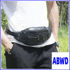 Riñonera Deportiva de Cuero Genuino para Hombre - Bolsa Pequeña Tipo Bandolera