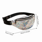 Riñonera Grande Unisex de Nylon - Bolso Bandolera Casual Espacioso