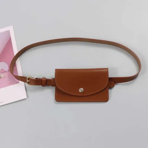 Riñonera Deportiva 2 en 1 - Bolso de Cintura Desmontable con Clap, Cuero Sintético