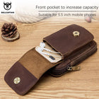 Riñonera Deportiva para Hombre - Bolsa de Cintura Pequeña de Cuero