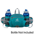 Riñonera Deportiva para Mujer con Portabotellas - Cinturón Lumbar para Senderismo, Running y Camping