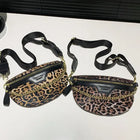 Riñonera Deportiva con Estampado Leopardo para Mujer - Bolsa de Cintura Poliéster