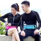 Riñonera Deportiva Impermeable con Botella de Hidratación y Funda para Móvil - Cinturón Running para Hombre y Mujer