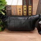 Riñonera Deportiva de Cuero Genuino para Hombre - Estilo Retro Bandolera