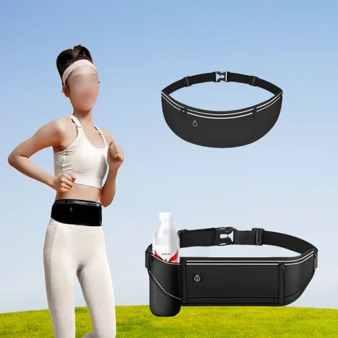 Riñonera Deportiva Invisible para Correr y Fitness - Cinturón Porta Teléfono