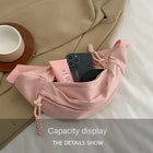 Riñonera Deportiva para Mujer - Bolsa de Cintura Oxford en Forma de Luna