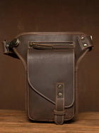 Riñonera Deportiva Retro con Bolsillo de Cuero