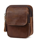 Riñonera Deportiva de Cuero Vintage para Hombre - Bolsa Deportiva Resistente para Exteriores