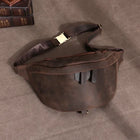 Riñonera Deportiva de Cuero Crazy Horse Vintage - Bolso Bandolera Unisex