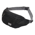 Riñonera Deportiva Unisex - Bolsa de Cintura para Viaje y Uso Diario, Negra