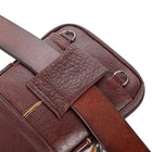 Riñonera Deportiva de Cuero para Hombre - Bolsa Pequeña Cruzada