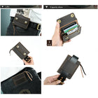 Riñonera Deportiva de Cuero Vintage Crazy Horse - Bolsa Cintura Hombre