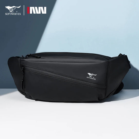 Riñonera Hombre Premium - Bolso Bandolera Casual Mini de Cintura